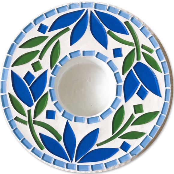 Blossom Mosaic Candle Holder - Picture 1 of 4